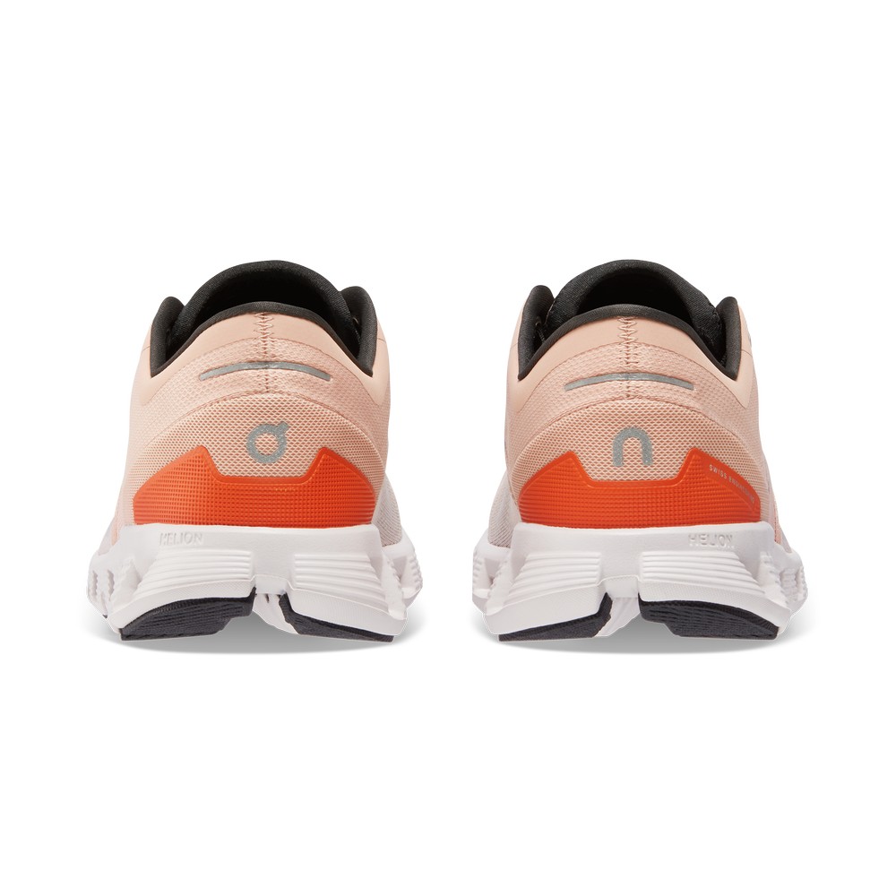 On |Women QC Cloud X 3 Training & GYM Shoes Rose / Sand | MS55-H6GK