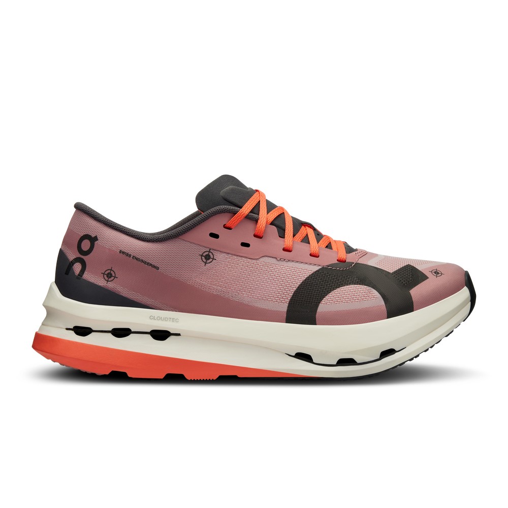 On |Women QC Cloudboom Echo 3 Road Running Shoes Dustrose / Eclipse | YD82-P2CD