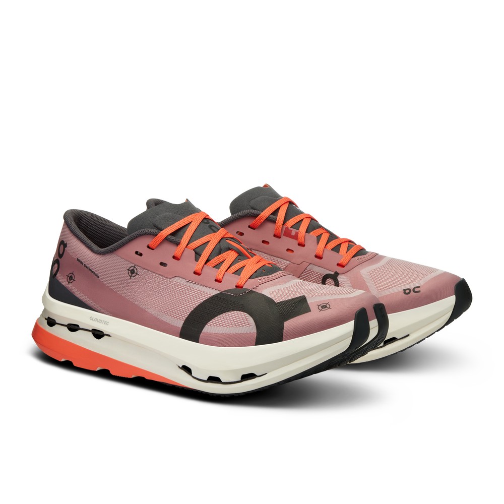 On |Women QC Cloudboom Echo 3 Road Running Shoes Dustrose / Eclipse | YD82-P2CD