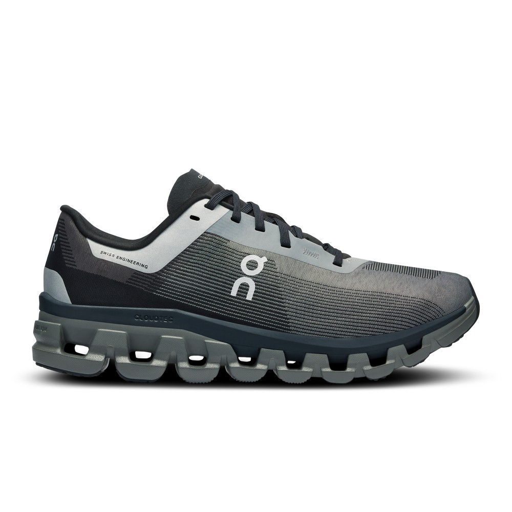 On |Women QC Cloudflow 4 Road Running Shoes Pearl / Black | VR04-Z3ZJ