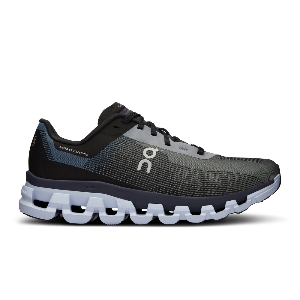 On |Women QC Cloudflow 4 Road Running Shoes Fade / Iron | OB31-A8AA