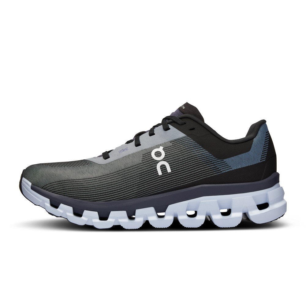 On |Women QC Cloudflow 4 Road Running Shoes Fade / Iron | OB31-A8AA