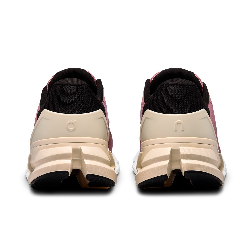 On |Women QC Cloudflyer 4 Road Running Shoes Dustrose / Sand | TD96-B8QX