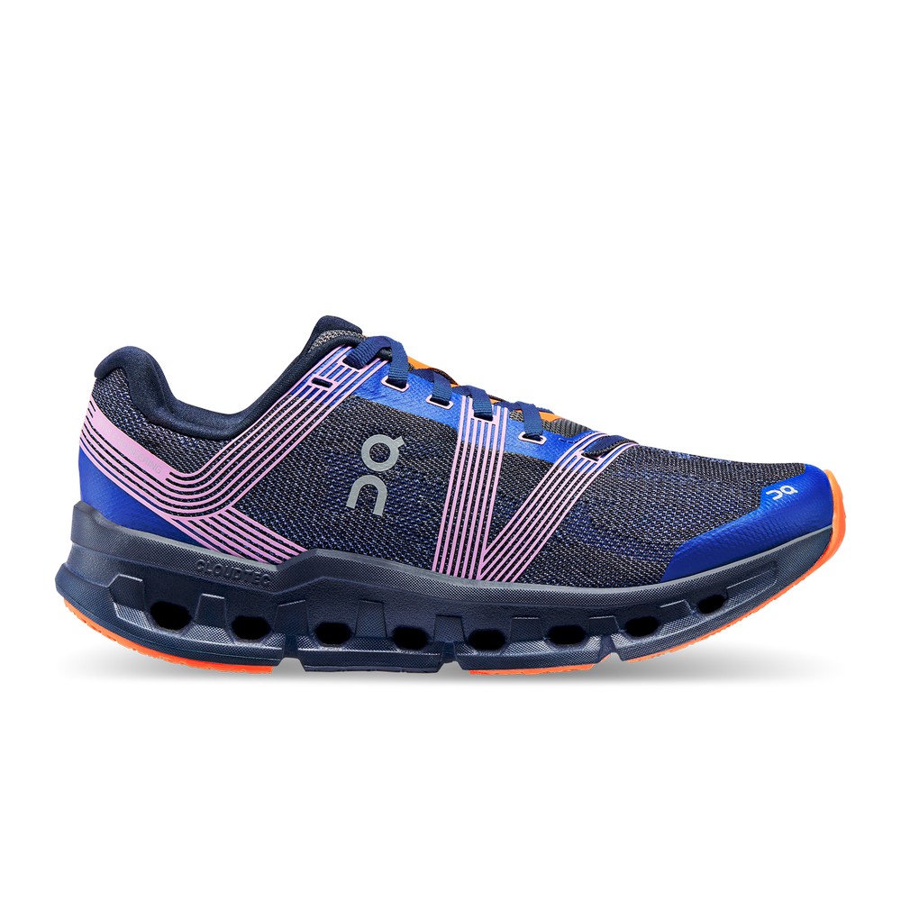 On |Women QC Cloudgo Road Running Shoes Indigo / Ink | WY73-C8DG