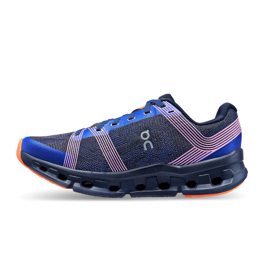 On |Women QC Cloudgo Road Running Shoes Indigo / Ink | WY73-C8DG