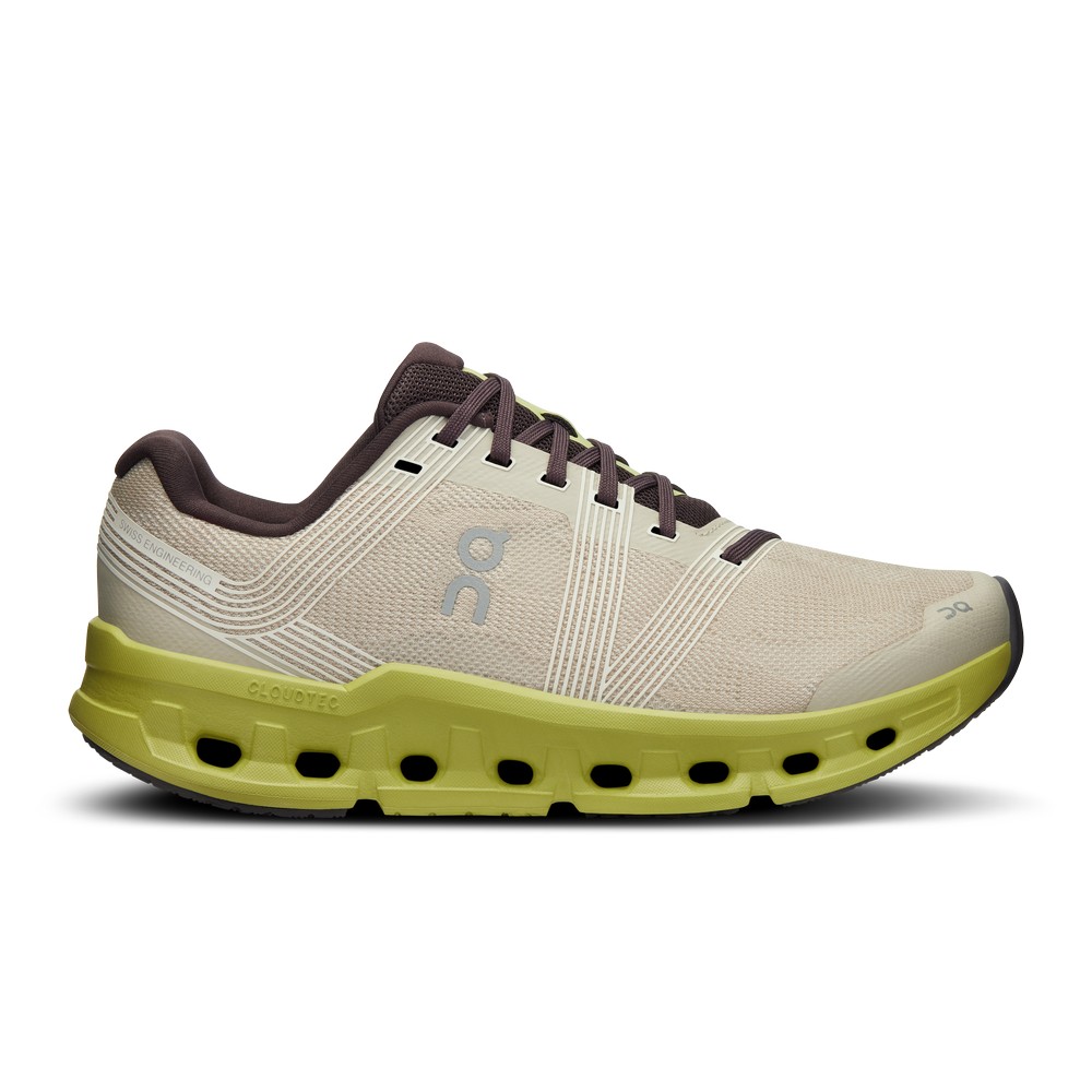 On |Women QC Cloudgo Road Running Shoes Sand / Zest | TC45-X6CE