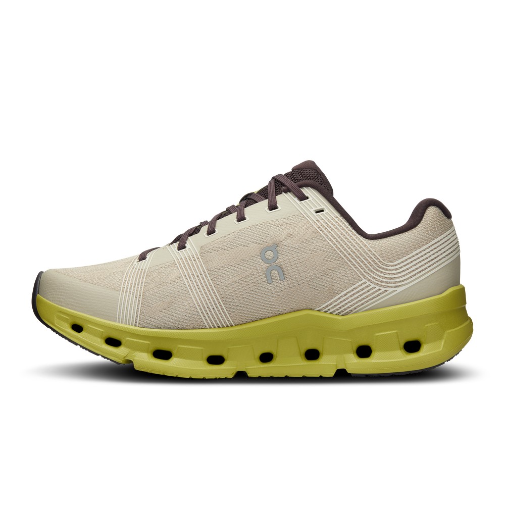 On |Women QC Cloudgo Road Running Shoes Sand / Zest | TC45-X6CE