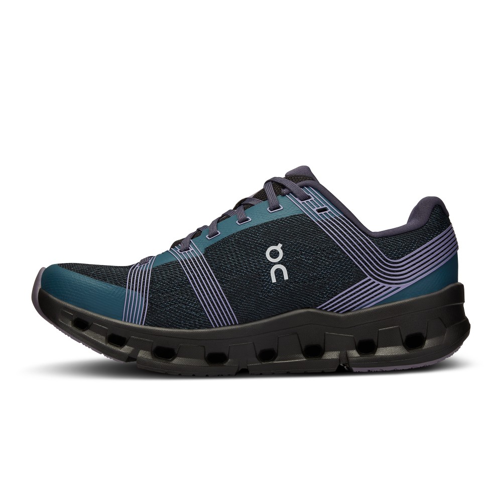 On |Women QC Cloudgo Road Running Shoes Storm / Magnet | LW42-E7MJ