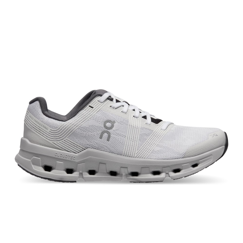 On |Women QC Cloudgo Road Running Shoes White / Glacier | YP12-O0LK