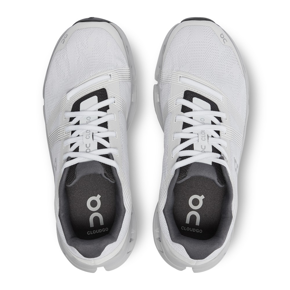 On |Women QC Cloudgo Road Running Shoes White / Glacier | YP12-O0LK