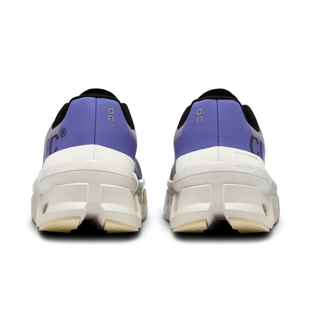 On |Women QC Cloudmonster Road Running Shoes Mist / Blueberry | FK96-D5IF