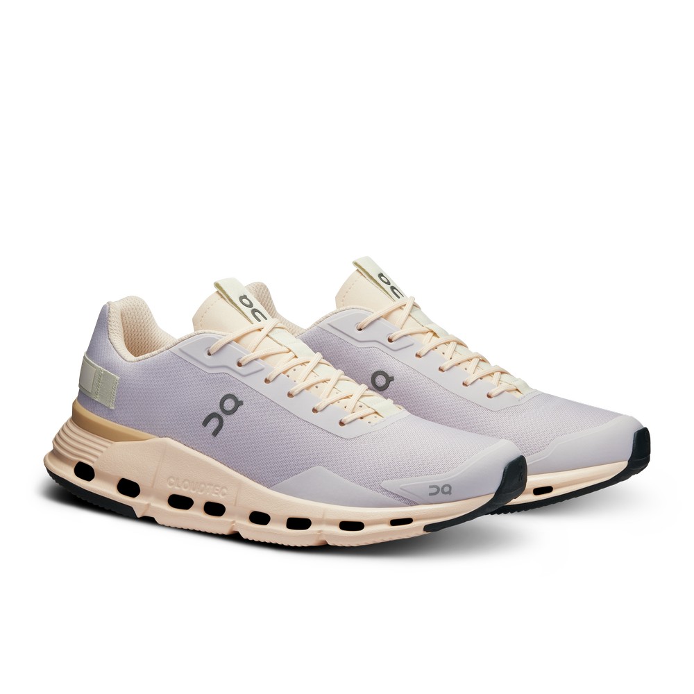 On |Women QC Cloudnova Form Lifestyle Shoes Lavender / Fawn | YK05-X9DO