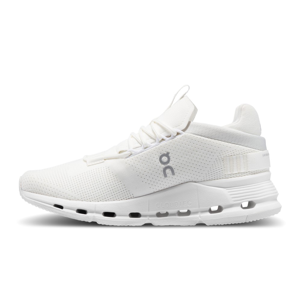 On |Women QC Cloudnova Lifestyle Shoes Undyed-White / White | VH60-A0PC