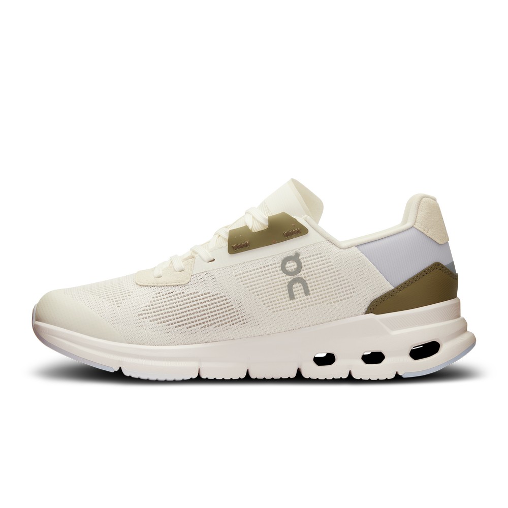 On |Women QC Cloudrift Lifestyle Shoes Ivory / Heather | SY33-R8BB