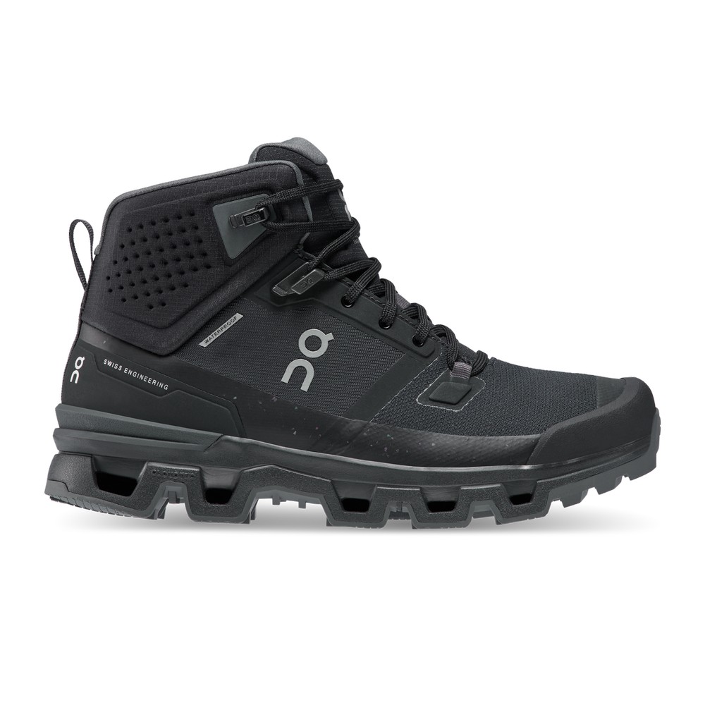 On |Women QC Cloudrock 2 Waterproof Hiking Shoes & Boots Black / Eclipse | SE28-D7GM