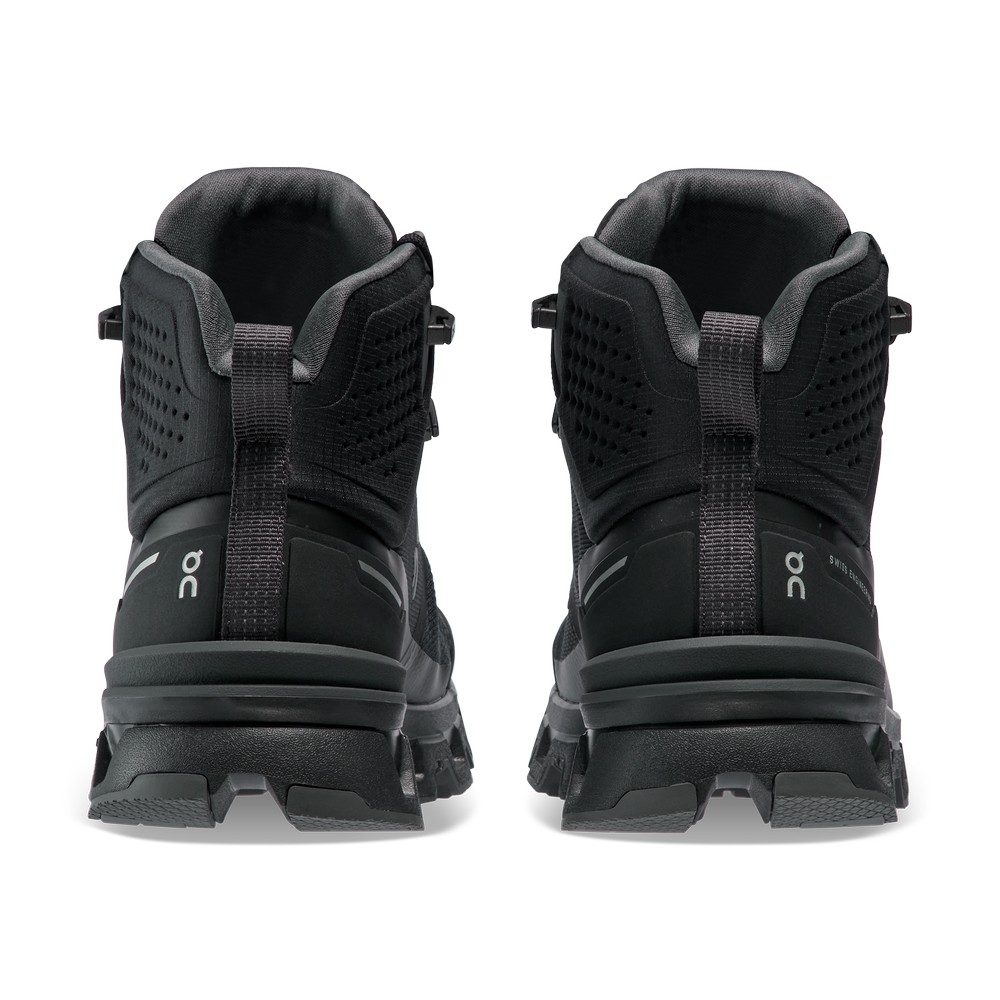 On |Women QC Cloudrock 2 Waterproof Hiking Shoes & Boots Black / Eclipse | SE28-D7GM