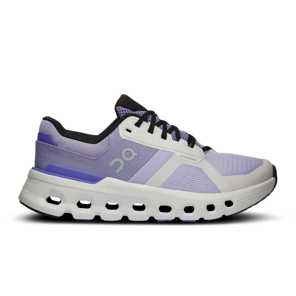 On |Women QC Cloudrunner 2 Road Running Shoes Nimbus / Blueberry | OB63-R9KR