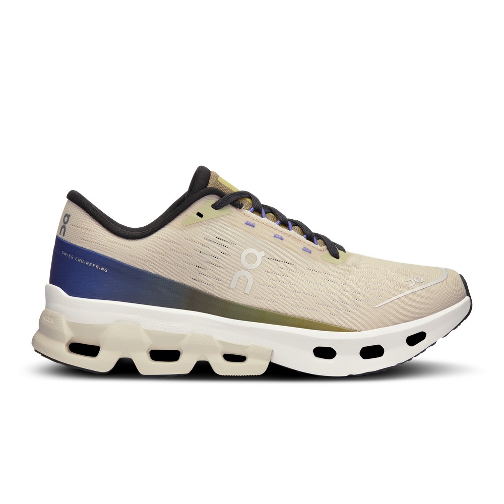 On |Women QC Cloudspark Road Running Shoes Ice / Grove | HC77-W8DL