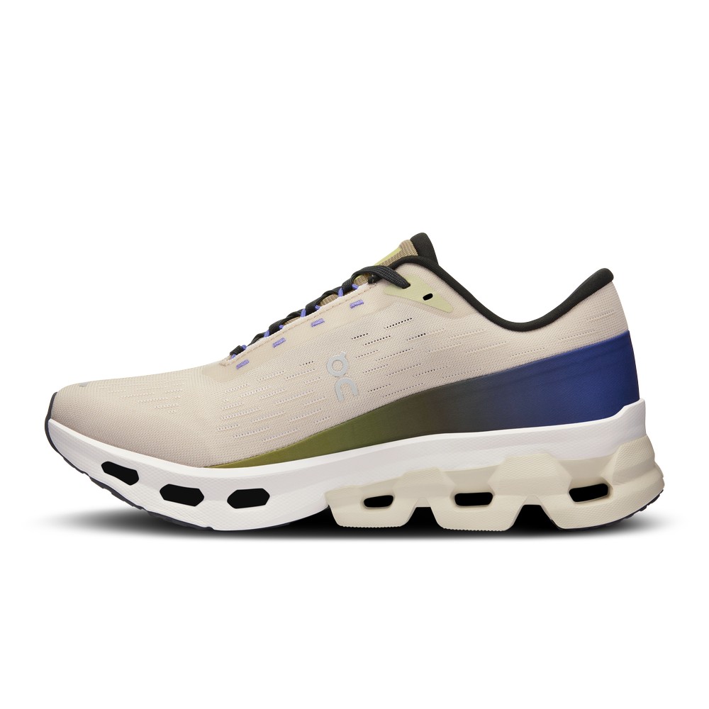 On |Women QC Cloudspark Road Running Shoes Ice / Grove | HC77-W8DL