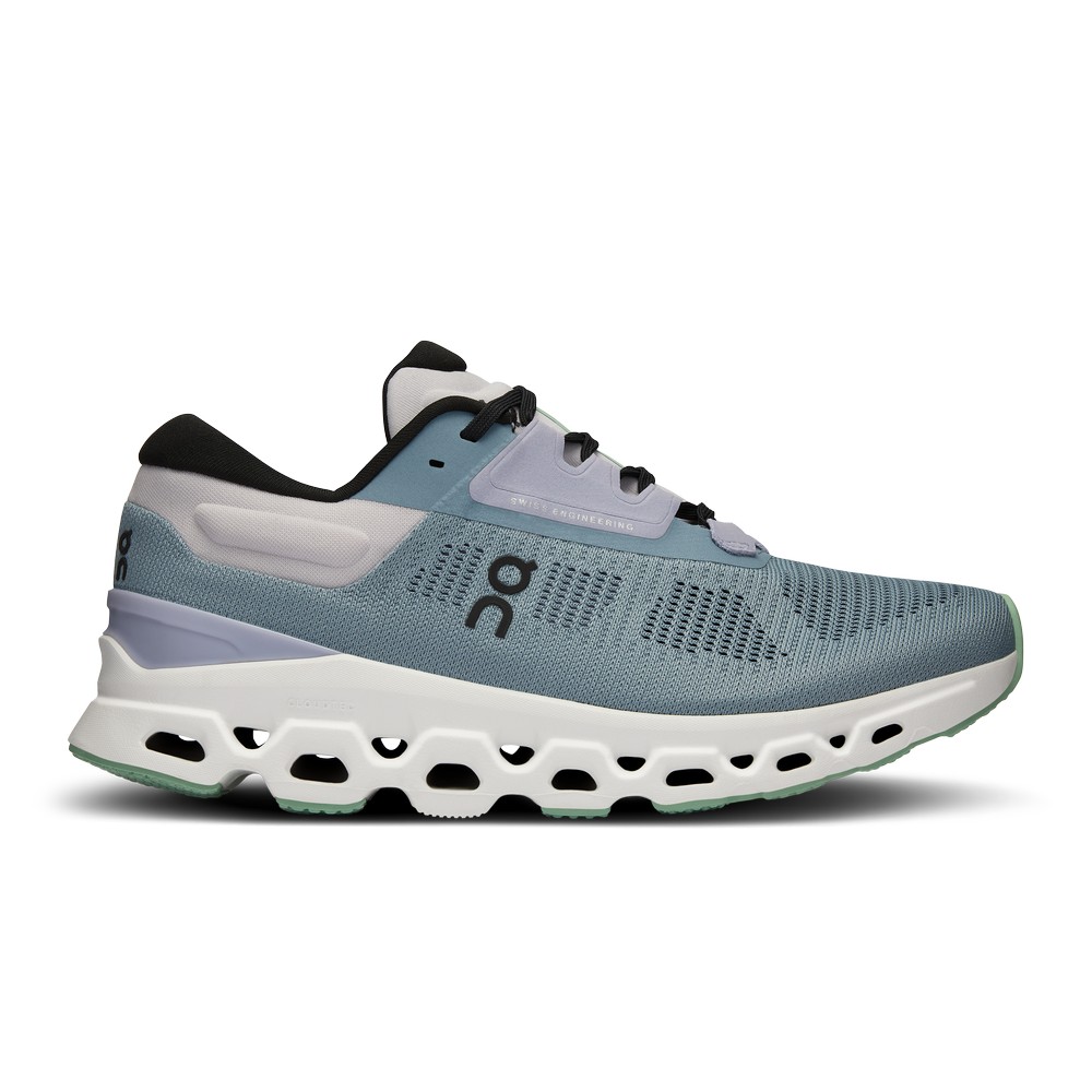 On |Women QC Cloudstratus 3 Road Running Shoes Wash / Nimbus | RH21-A8VM