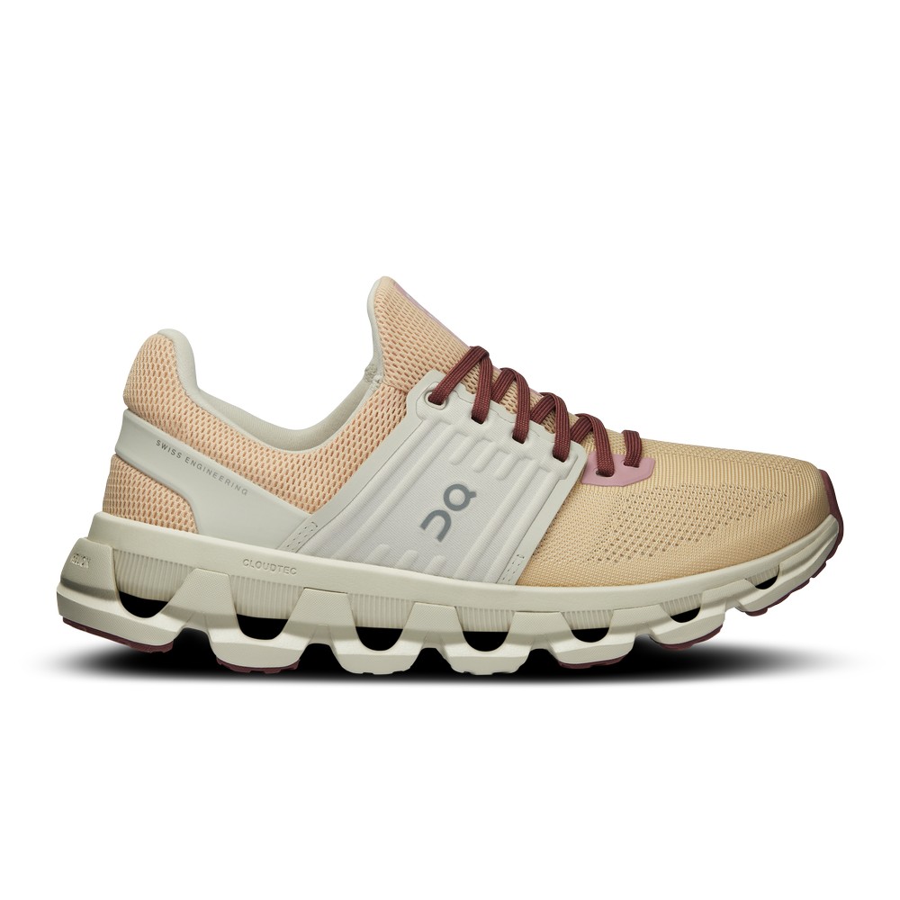 On |Women QC Cloudswift 3 AD Road Running Shoes Savannah / Ice | EW55-P2JB