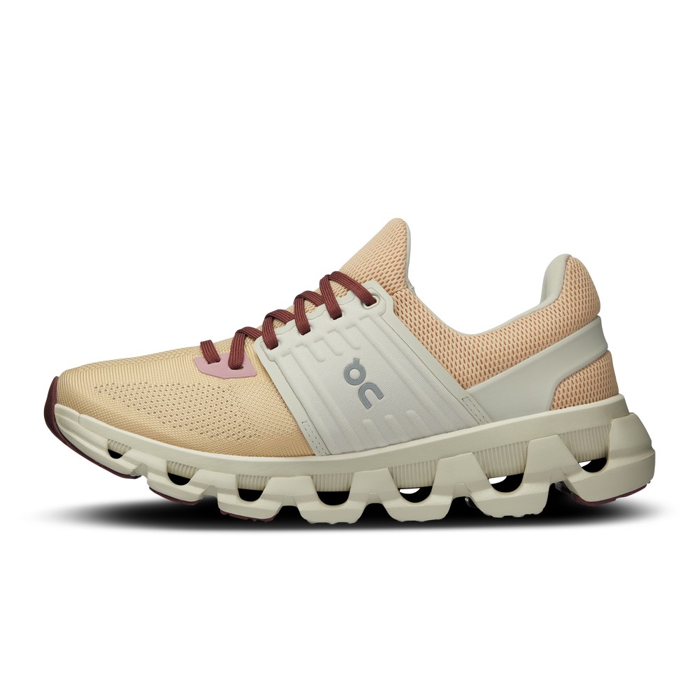 On |Women QC Cloudswift 3 AD Road Running Shoes Savannah / Ice | EW55-P2JB