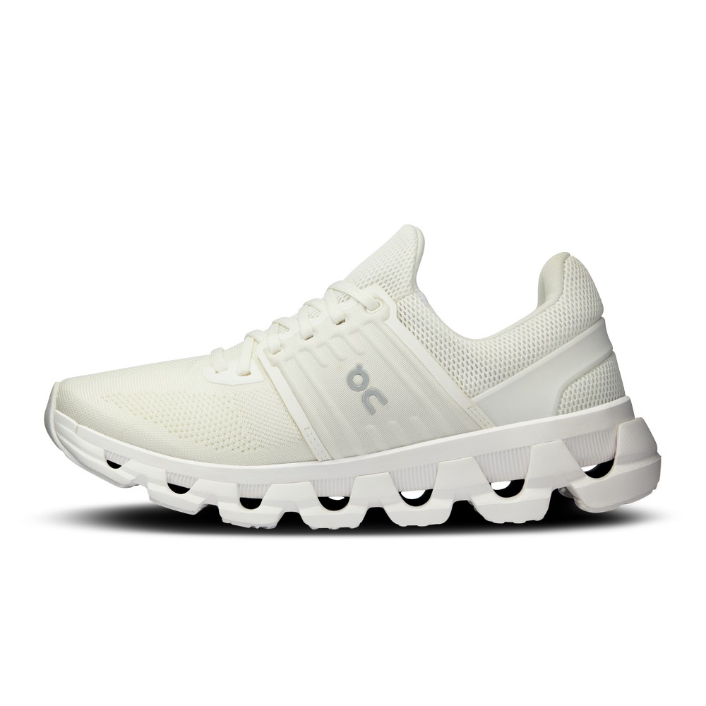 On |Women QC Cloudswift 3 AD Road Running Shoes Undyed-White / White | TJ39-R8XH