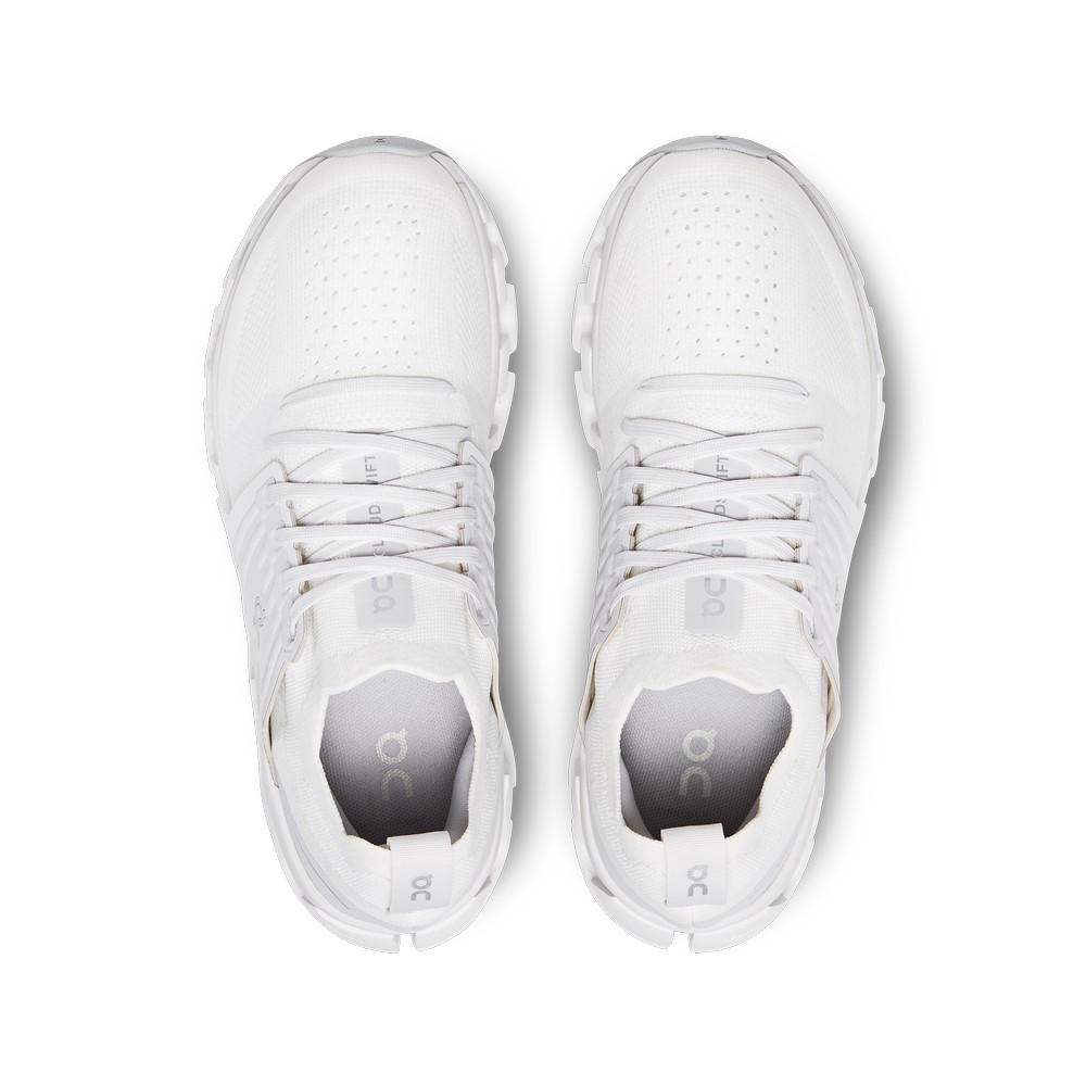 On |Women QC Cloudswift 3 Road Running Shoes White / Frost | LB58-L0LR