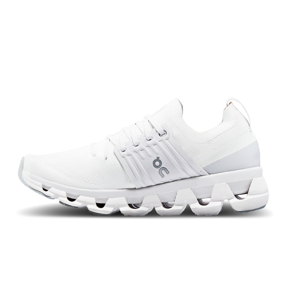 On |Women QC Cloudswift 3 Road Running Shoes White / Frost | LB58-L0LR