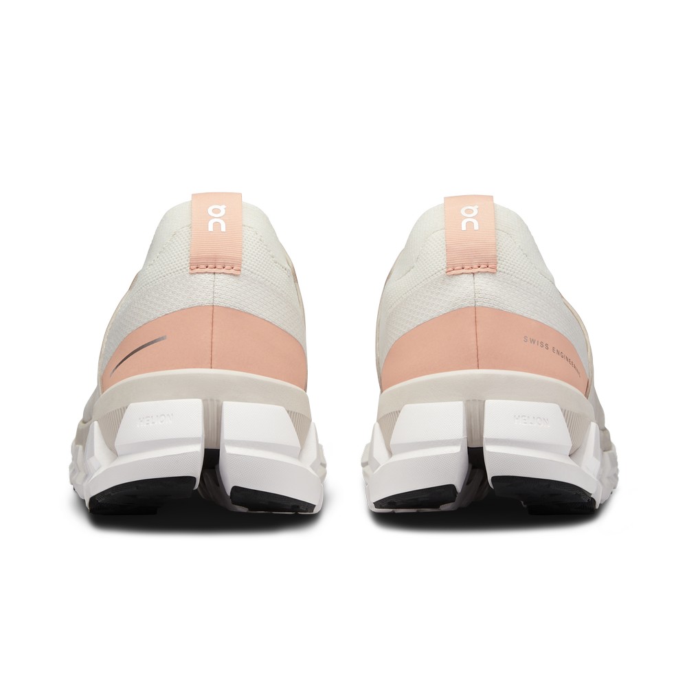 On |Women QC Cloudswift 3 Road Running Shoes Ivory / Rose | NH79-X7QA