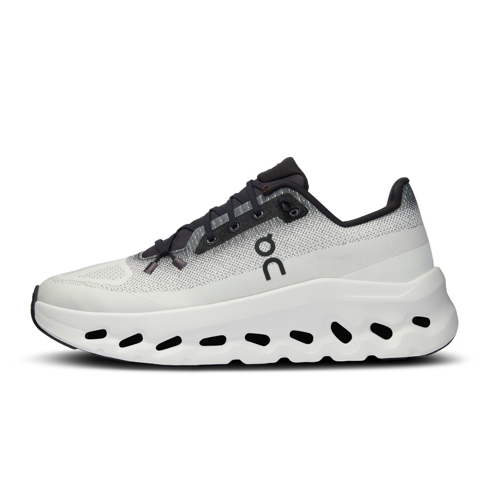 On |Women QC Cloudtilt Lifestyle Shoes Black / Ivory | BB25-C9JN