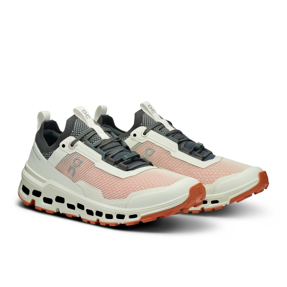 On |Women QC Cloudultra 2 Trail Running Shoes Aloe / Terracotta | DK19-U4ZJ