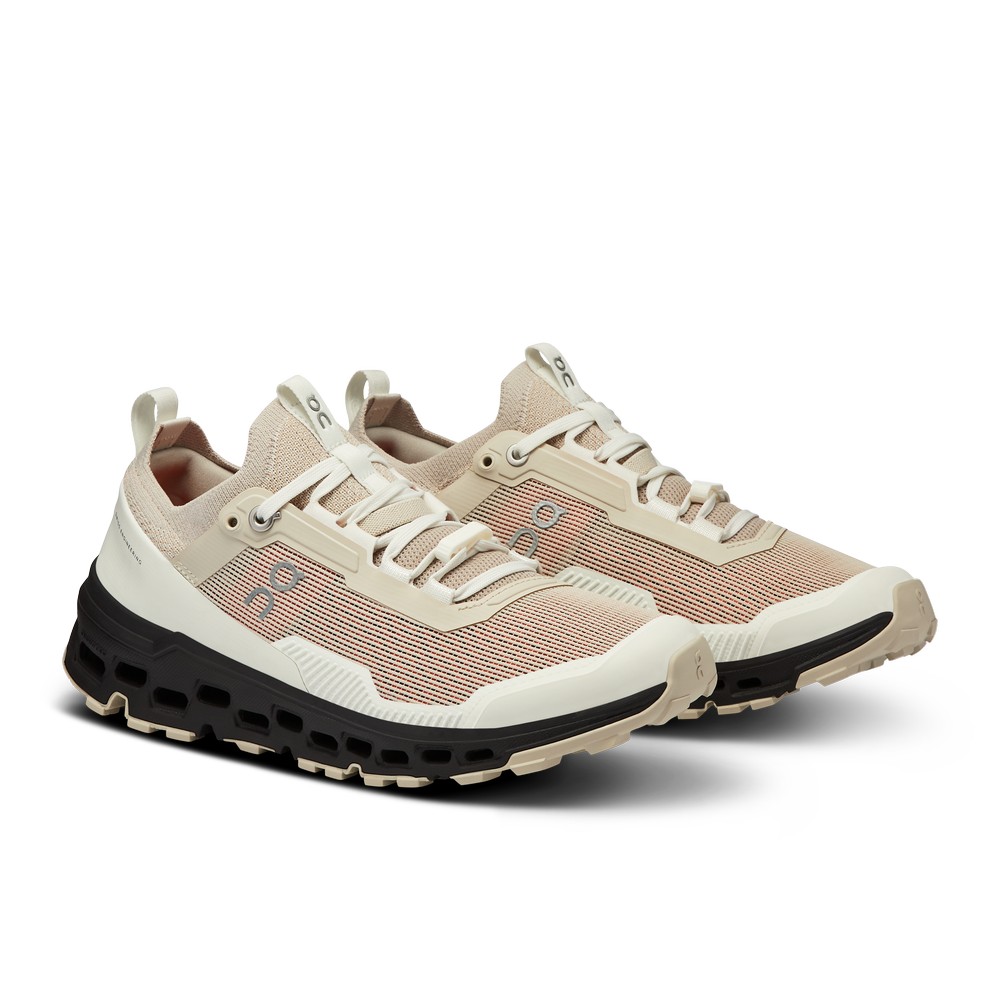 On |Women QC Cloudultra 2 Trail Running Shoes Sand / Black | YZ69-N5PR