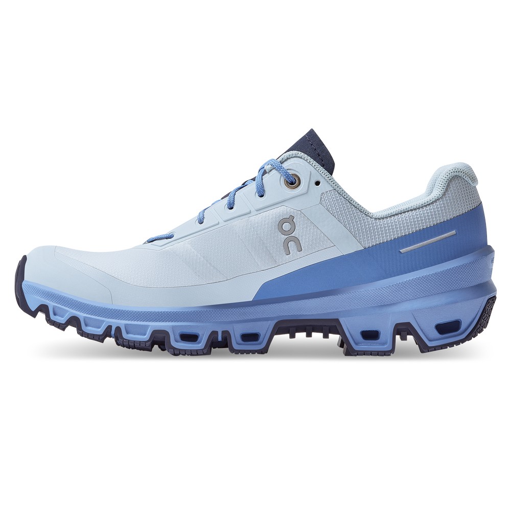 On |Women QC Cloudventure Trail Running Shoes Arctic / Marina | IX91-O9VX