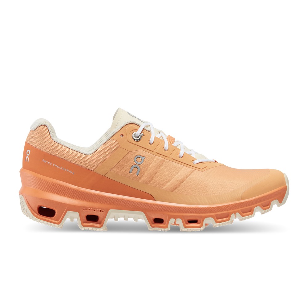 On |Women QC Cloudventure Trail Running Shoes Copper / Orange | DW55-I8IB