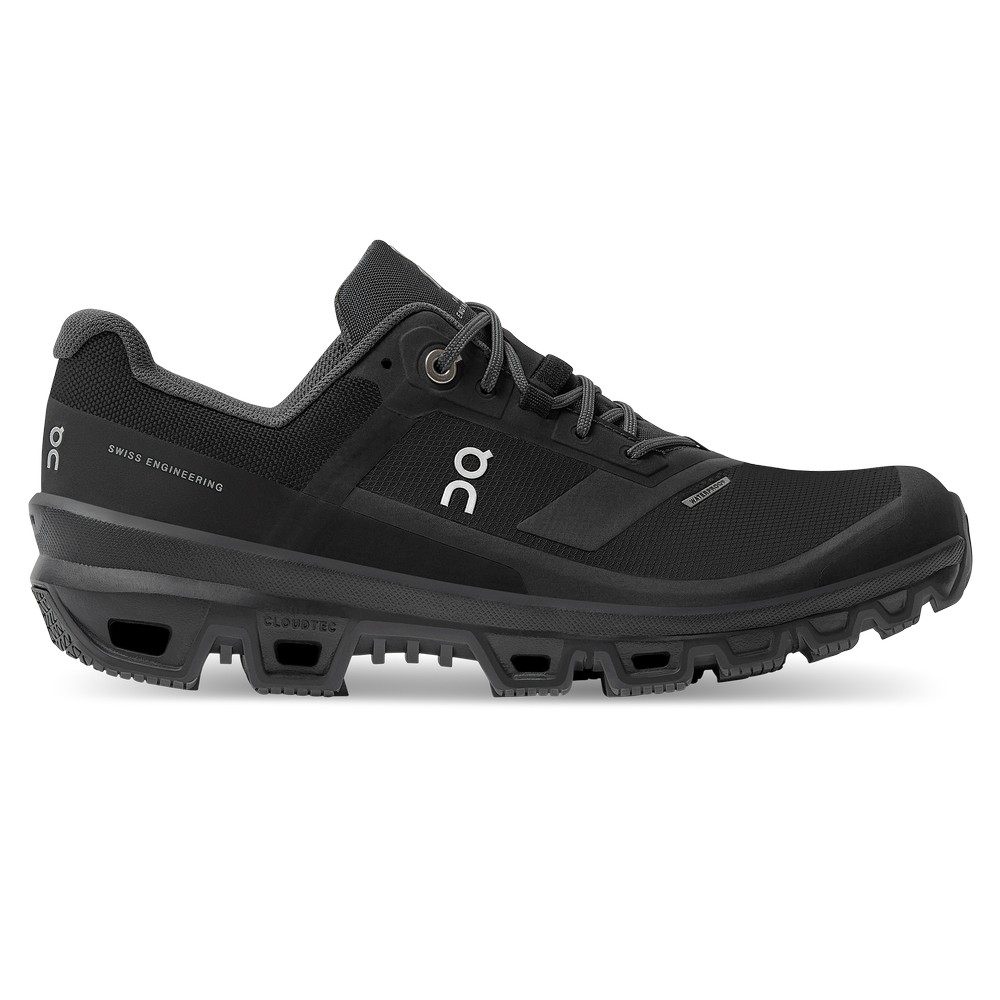 On |Women QC Cloudventure Waterproof Trail Running Shoes Black | PX09-S3GM