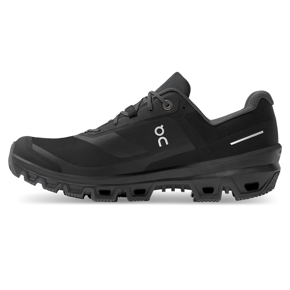 On |Women QC Cloudventure Waterproof Trail Running Shoes Black | PX09-S3GM