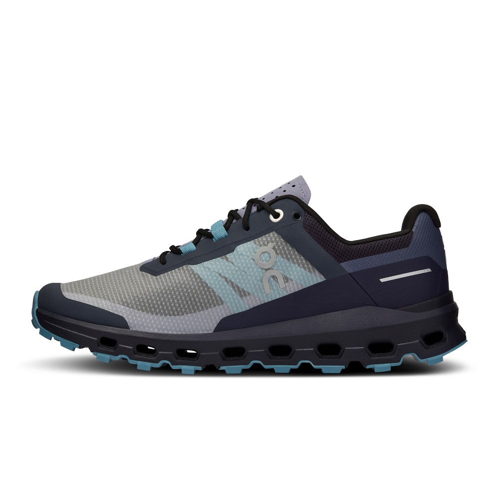 On |Women QC Cloudvista Trail Running Shoes Navy / Wash | BZ26-T0LV