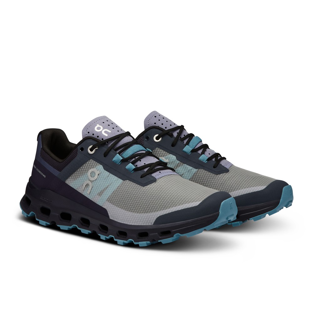 On |Women QC Cloudvista Trail Running Shoes Navy / Wash | BZ26-T0LV