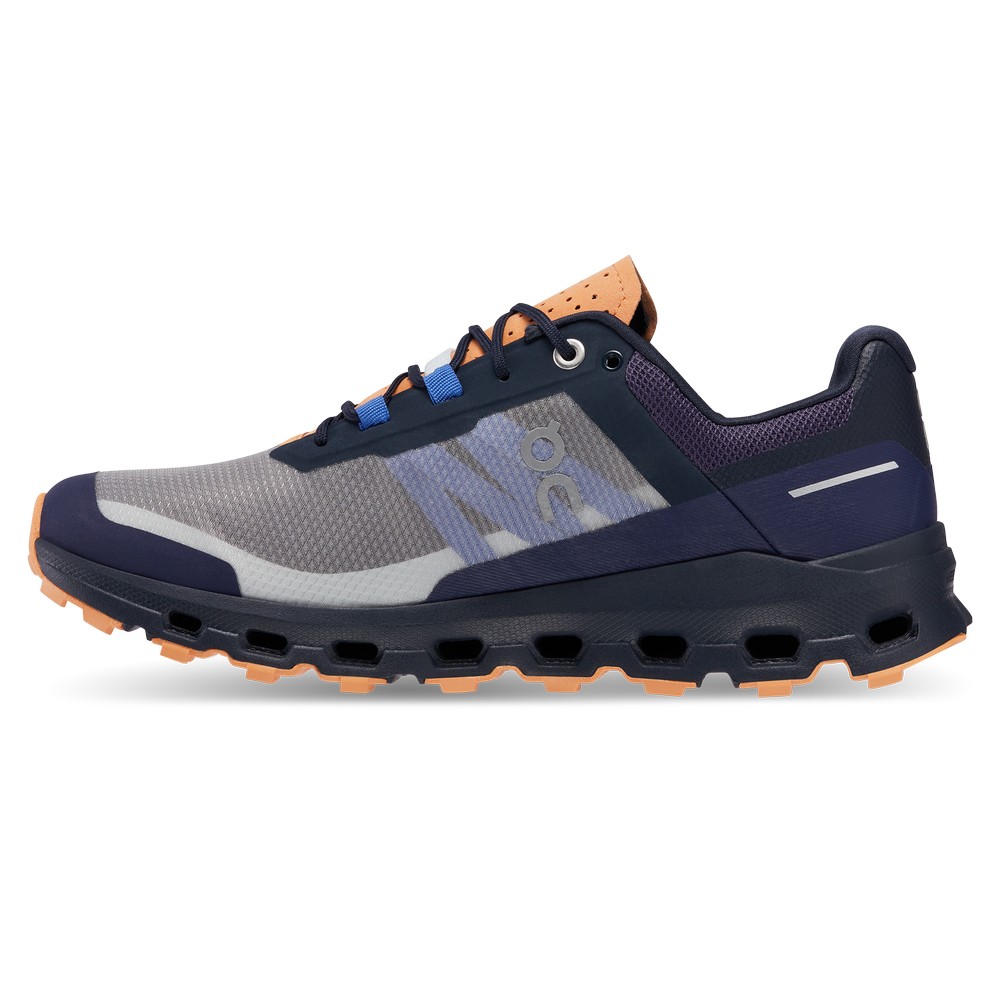 On |Women QC Cloudvista Trail Running Shoes Midnight / Copper | BX04-X9FX