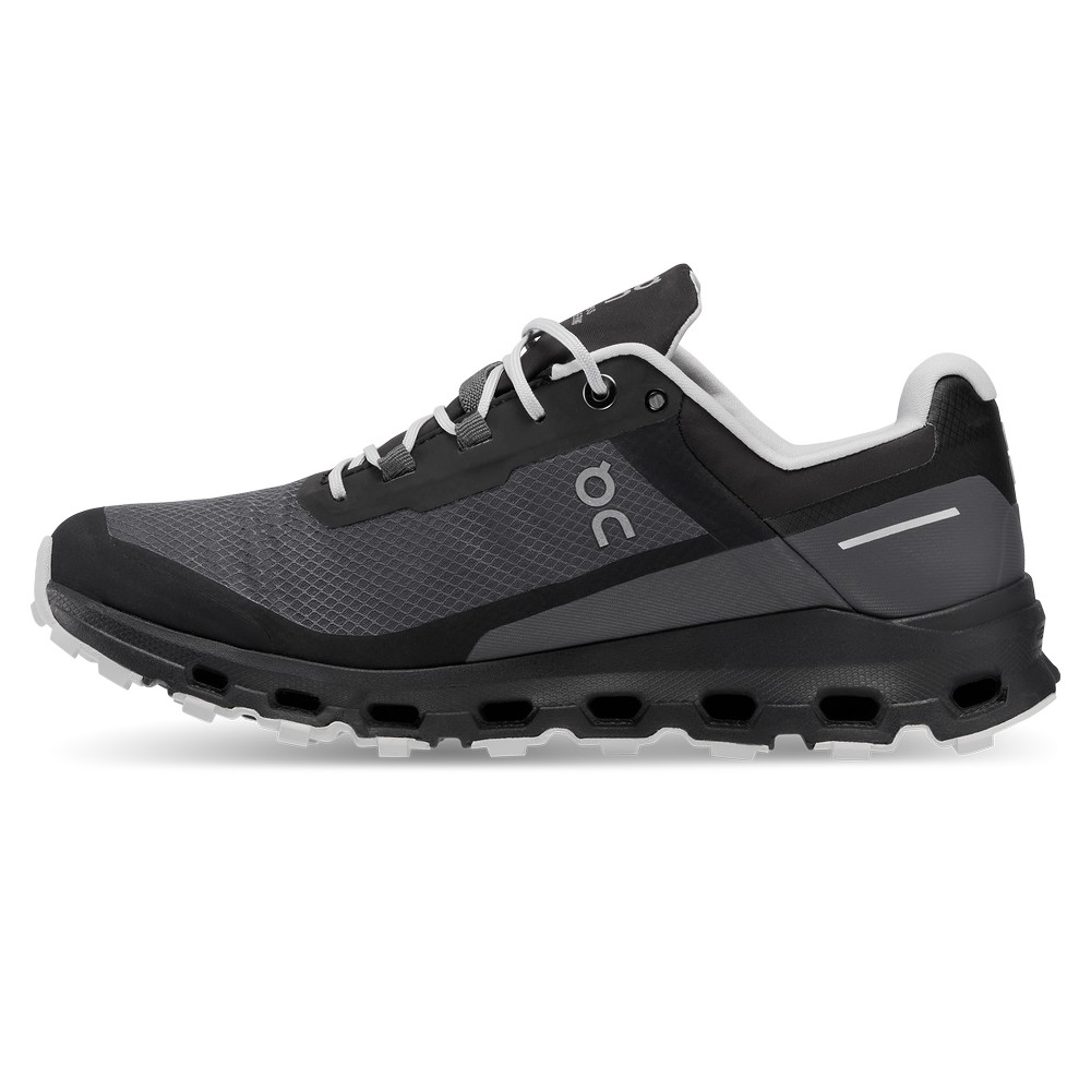 On |Women QC Cloudvista Waterproof Trail Running Shoes Eclipse / Black | MP06-N5HI