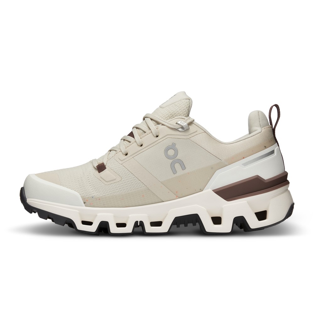 On |Women QC Cloudwander Waterproof Hiking Shoes & Boots Sand / Ivory | QZ88-G8DA