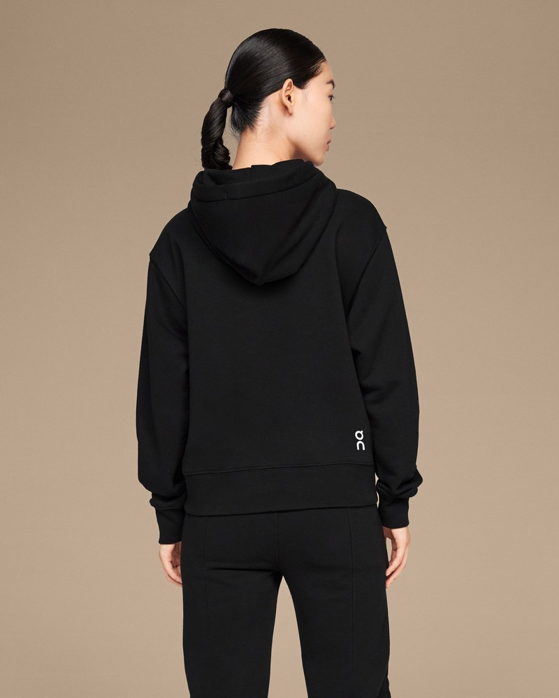 On |Women QC Club Hoodie Hoodies and sweatshirts Black | NO65-U0RQ