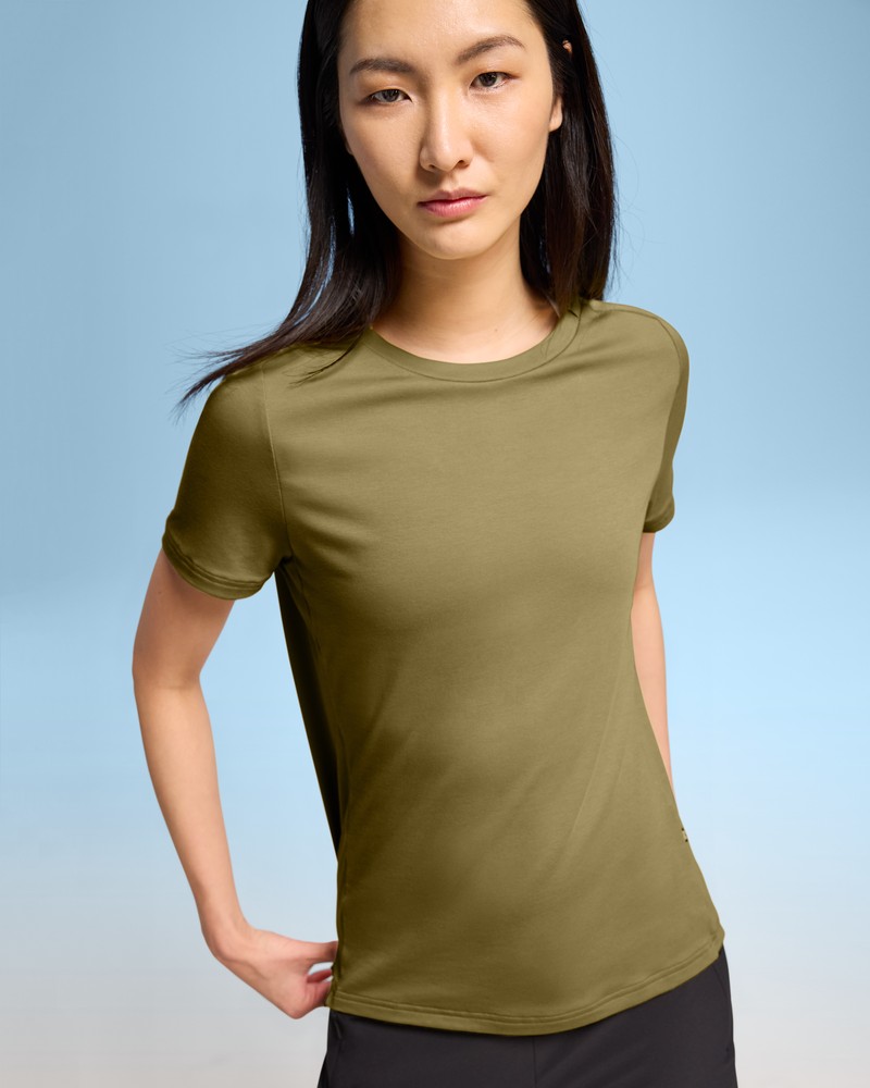 On |Women QC Focus-T Tops and T-shirts Safari | GC92-X5GM