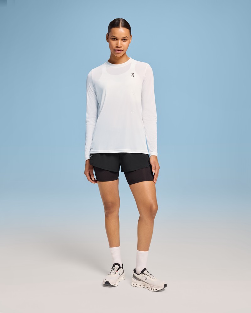 On |Women QC Pace Long-T Tops and T-shirts Undyed-White | FC70-G3YY