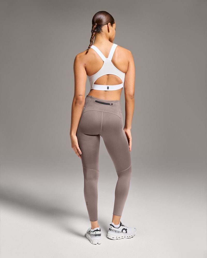 On |Women QC Performance Tights 7/8 Tights & Leggings Ash | XY18-N7AI