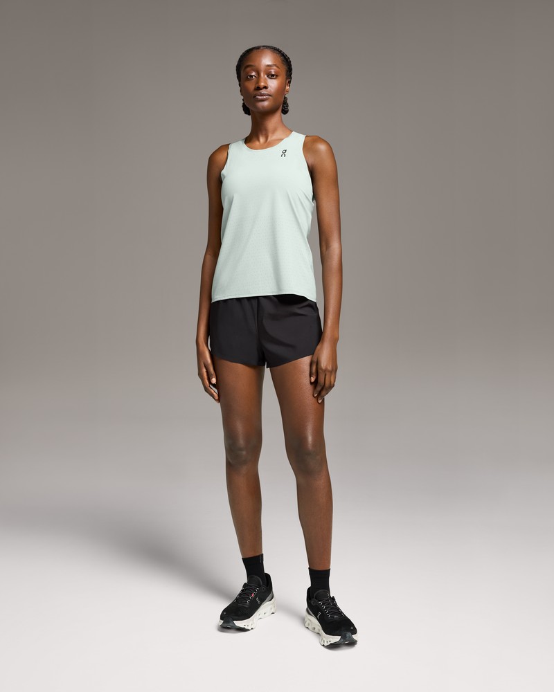 On |Women QC Race Singlet Tops and T-shirts Cobble | KE87-Y0XJ