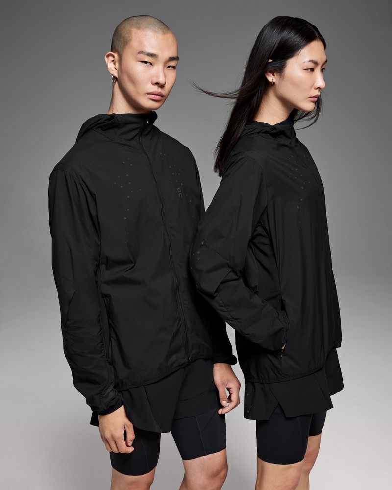 On |Women QC Running Jacket PAF Jackets Black | UF75-Z5IA