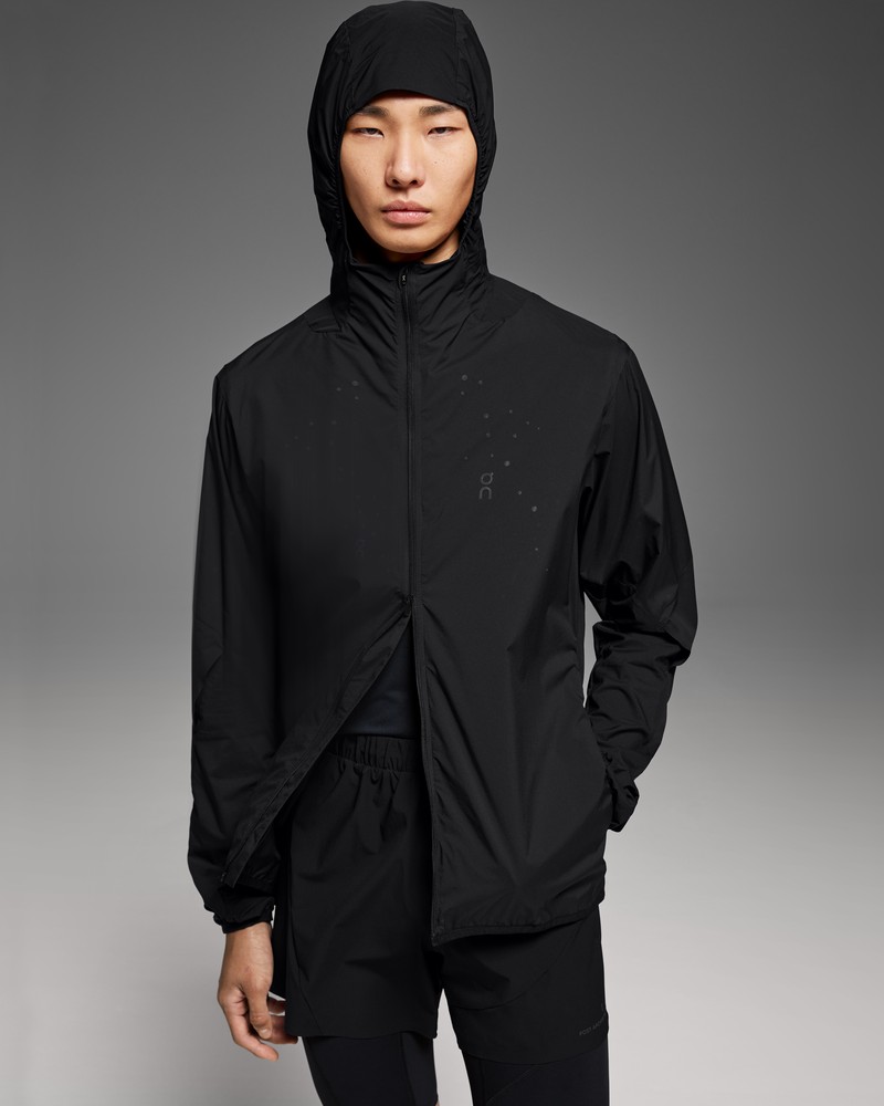 On |Women QC Running Jacket PAF Jackets Black | UF75-Z5IA