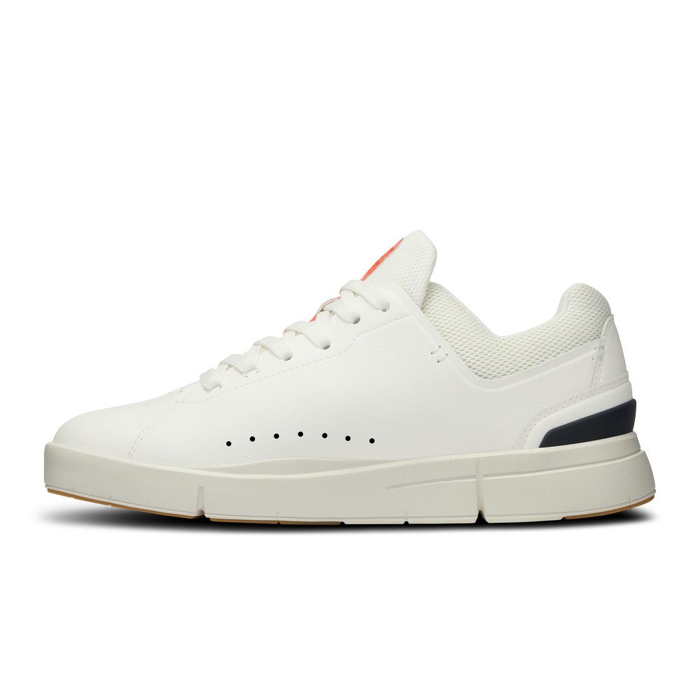 On |Women QC THE ROGER Advantage Lifestyle Shoes White / Spice | QQ38-Q1PZ